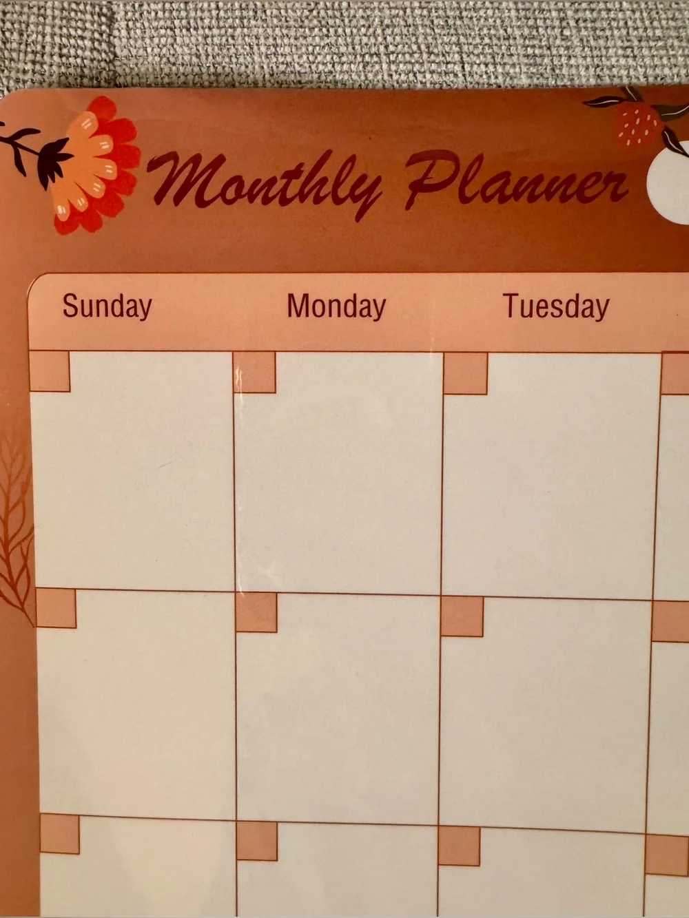 Magnetic Monthly & Weekly Planner Set Grocery List Dry Erase Markers for Fridge